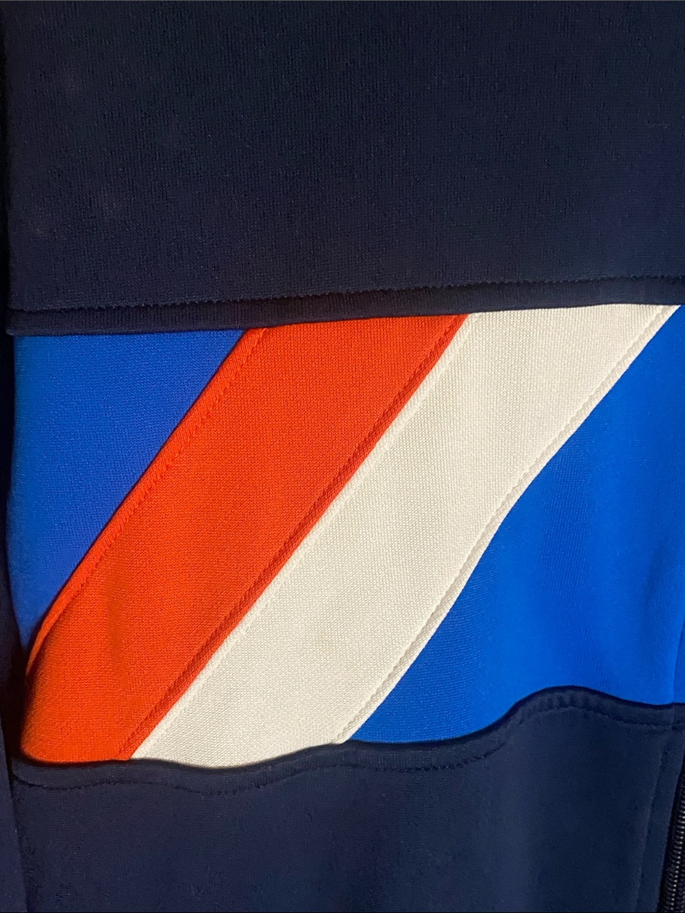 adidas Navy, Royal Blue & Red Athletic Track Jacket size medium men’s - Picture 3 of 7